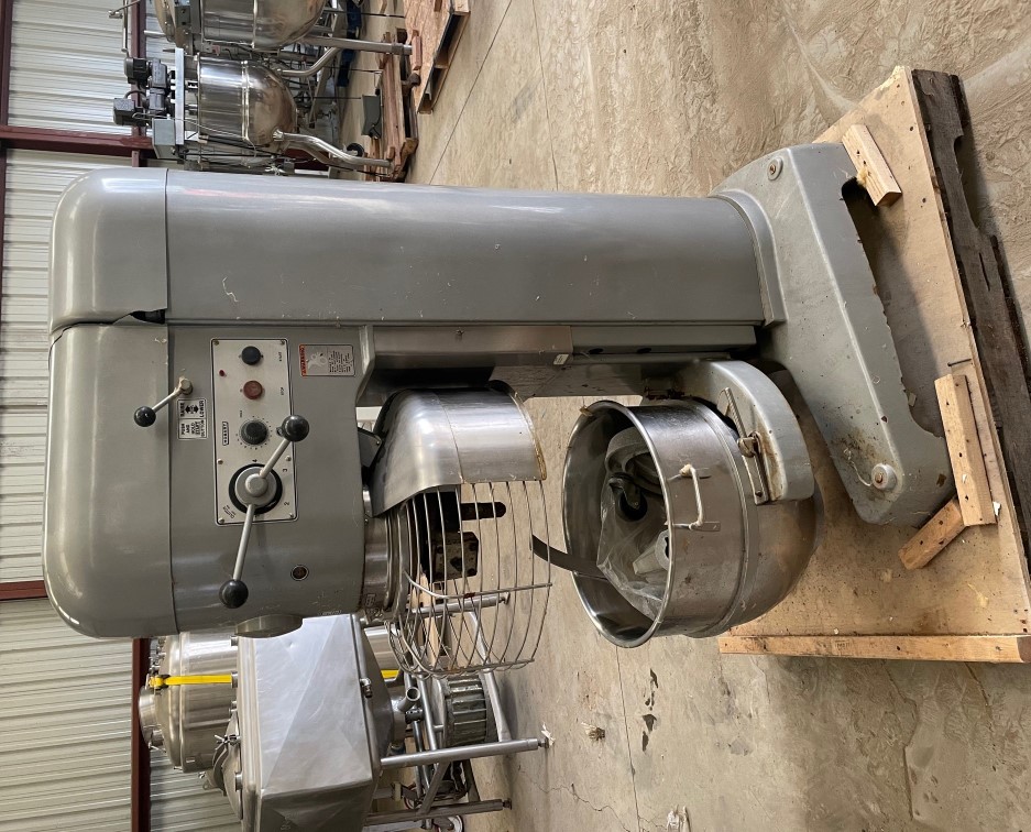 ***SOLD*** used Hobart Model M802, 80 Qt. Mixer.  Comes with bowl and paddle mixer. 3 HP, 200 volt, 60 cyc, 3 ph, 1755 rpm motor. 